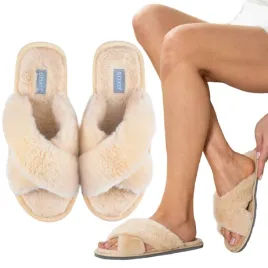 soxo-kapcie-damskie-z-futerkiem-39-40-miekkie-klapki-prezent-dla-babci