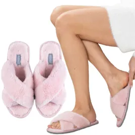 soxo-kapcie-damskie-rozowe-35-36-klapki-z-futerkiem-prezent-dla-kobiety