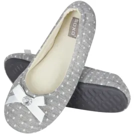 soxo-kapcie-damskie-39-40-szare-baleriny-z-kokardka-prezent-dla-dziewczyny