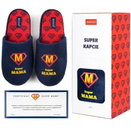 soxo-kapcie-damskie-super-mama-38-39-laurka-w-pudelku-prezent-dla-mamy