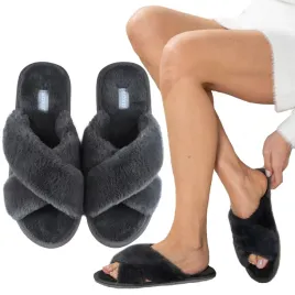soxo-kapcie-damskie-z-futerkiem-35-36-antracytowe-klapki-prezent-dla-babci