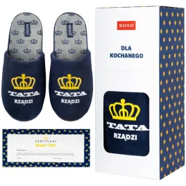 soxo-kapcie-meskie-tata-rzadzi-43-44-klapki-w-pudelku-prezent-dla-taty