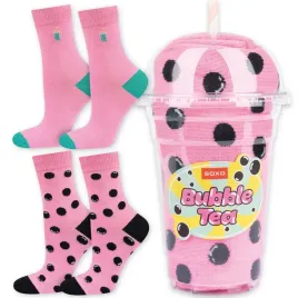 soxo-skarpetki-damskie-bubble-tea-2pak-smieszny-prezent-dla-niej-35-40
