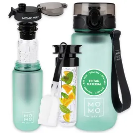 momo-way-butelka-na-wode-zielona-600ml-duza-z-wkladem-na-owoce-bidon
