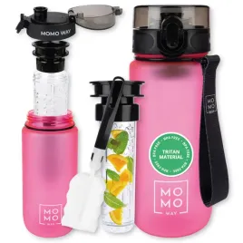 momo-way-butelka-na-wode-rozowa-600ml-bidon-z-wkladem-na-owoce-i-ustnikiem