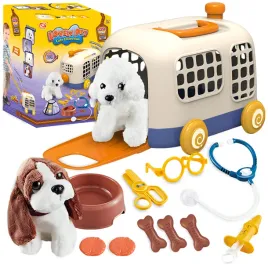 zestaw-malego-weterynarza-pluszowy-piesek-transporter-akcesoria