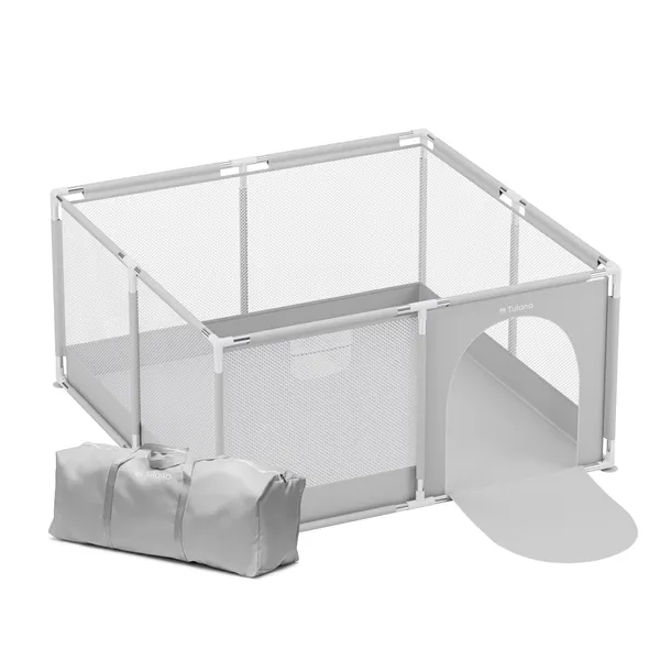 Kojec dla dziecka TULANO suchy basen dla dzieci plac zabaw szary 130x130