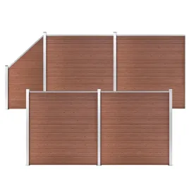ogrodzenie-wpc-4-panele-kwadratowe-1-skosny-792x186-cm-braz