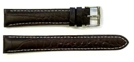 pasek-chermond-26-mm-a102-krokodyl-ciemnobrazowy-biale-przeszycie