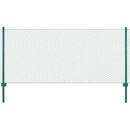 siatka-ogrodzeniowa-ze-slupkami-stal-25-x-05-m-zielony