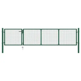 brama-ogrodzeniowa-stalowa-350-x-75-cm-zielona