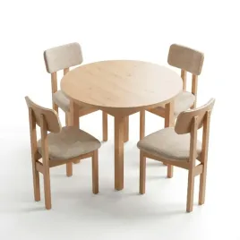 zestaw-stol-okragly-100cm-rozkladany-artrisan-i-4-krzesla-tapicerowane