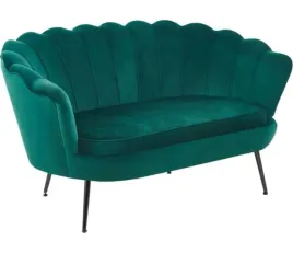 welurowa-sofa-sf1-fx-czarne-nozki-zielona-w-ksztalcie-muszelki