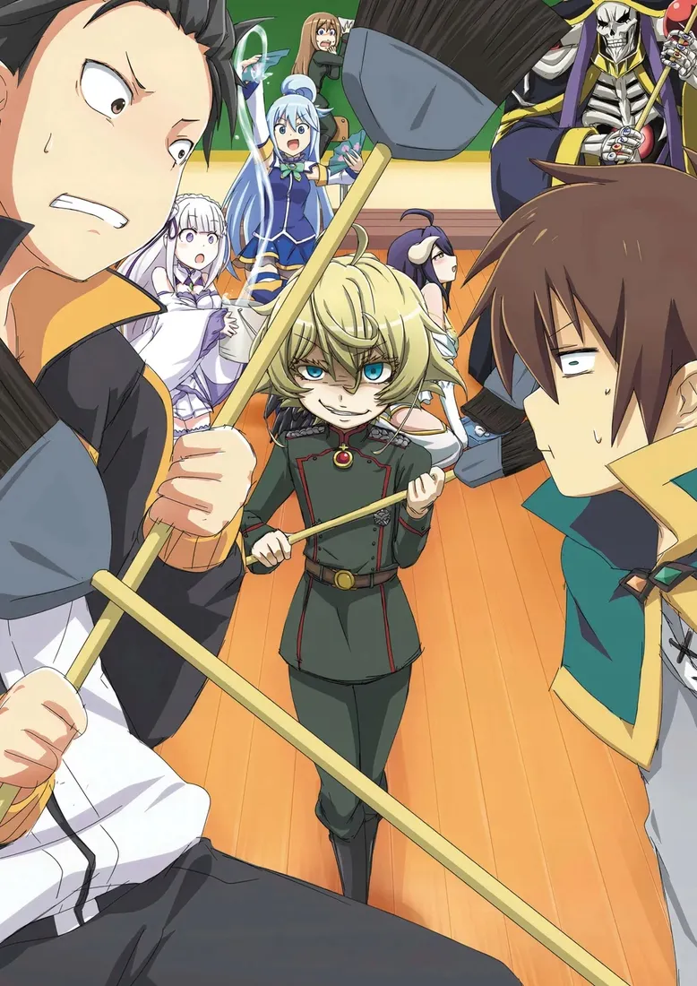 plakat-a3-anime-isekai-quartet
