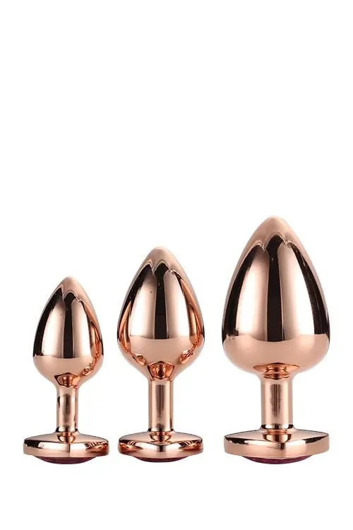 gleaming-love-rose-gold-plug-set