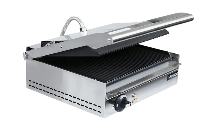 GRILL KONTAKTOWY elektryczny opiekacz RYFLOWANY PANINI 2200W Profesjonalny