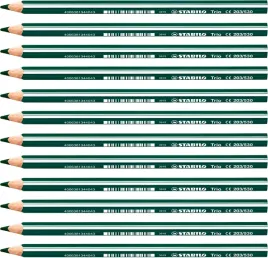 kredka-olowkowa-ergonomiczna-stabilo-trio-12-sztuk-zielona-42-mm