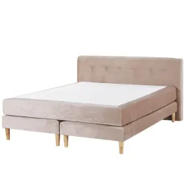 lozko-kontynentalne-welurowe-160-x-200-cm-bezowe-marquise