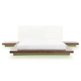 lozko-z-led-i-stolikami-nocnymi-160-x-200-cm-brazowe-zen