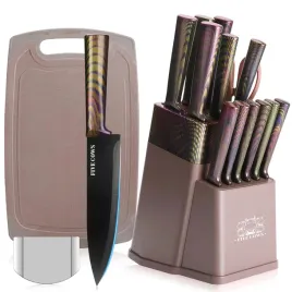 five-cows-zestaw-nozy-kuchennych-16-elementow-z-blokiem-rozowy