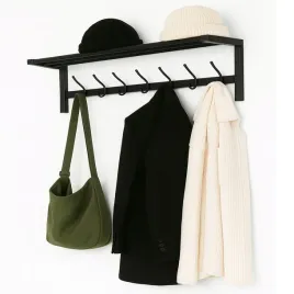 wieszak-scienny-metalowy-na-ubrania-czarny-z-polka-70-cm-7-haczykow-loft