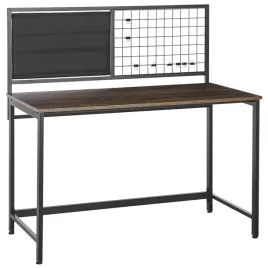 biurko-118-x-60-cm-ciemne-drewno-z-czarnym-vince