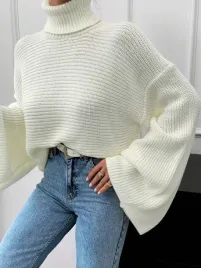 sweter-damski-luzny-kremowy-z-golfem-szeroki-rekaw-shein-casual-l-40