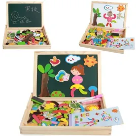 lt279-landtoys-drewniana-tablica-magnetyczna-wielofunkcyjna-z-magnesami-kre