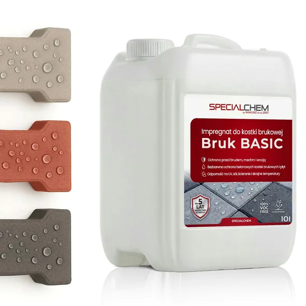 Impregnat NANO do kostki brukowej 10L=70m² SPECIALCHEM BRUK BASIC NA 5LAT
