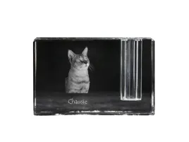 chausie-stojak-na-dlugopis-krysztalowy-organizer-ze-zdjeciem-kota-unika