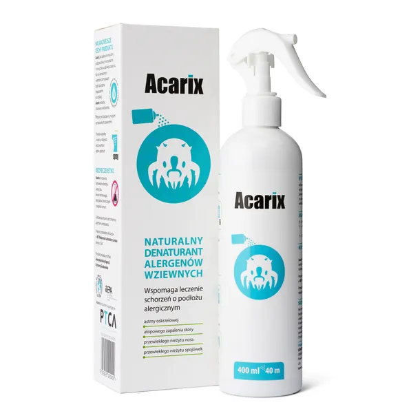 Spray na roztocza Acarix 400 ml. Alergia na roztocza