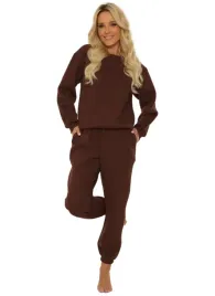 komplet-damski-dresowy-cieply-braz-elegancki-wygodny-rozmiar-m