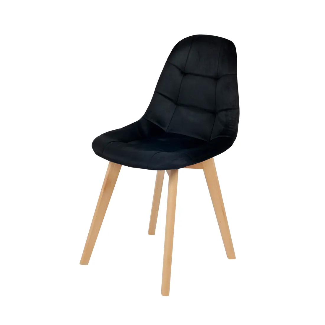 4-x-krzeslo-tapicerowane-welurowe-czarne-skandynawskie-nogi-drewniane-stan-nowy