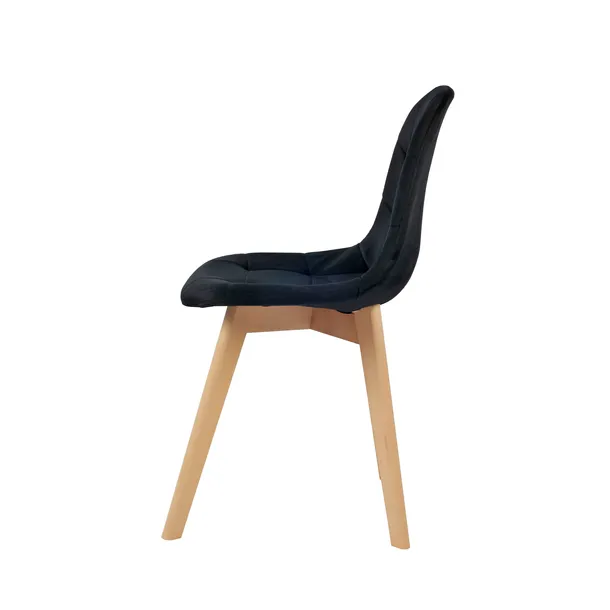 4-x-krzeslo-tapicerowane-welurowe-czarne-skandynawskie-nogi-drewniane-glebokosc-mebla-47-cm