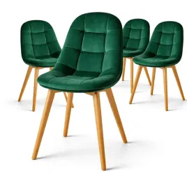 4-x-krzeslo-tapicerowane-welurowe-zielone-skandynawskie-nogi-drewniane