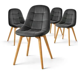 4-x-krzeslo-tapicerowane-welurowe-szare-ciemne-skandynawskie-nogi-drewniane