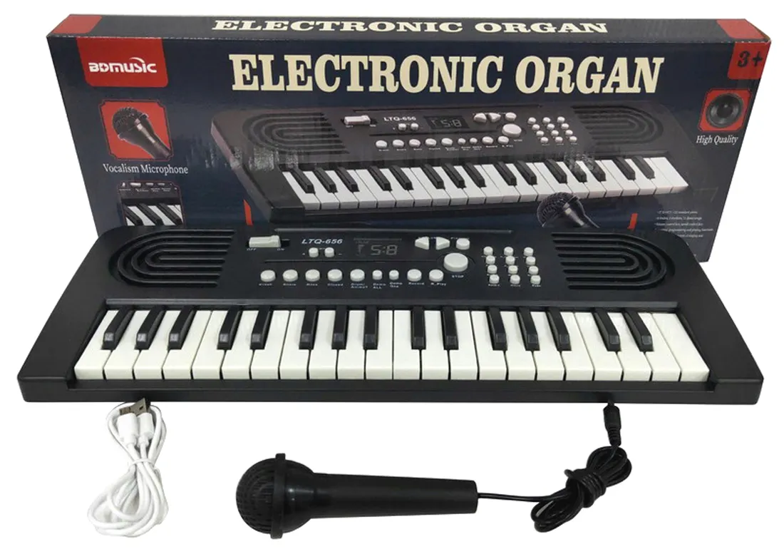 duze-organki-keyboard-z-mikrofonem