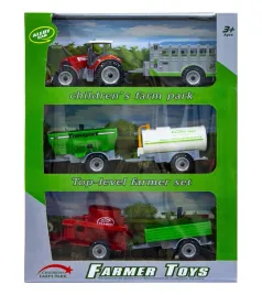 traktor-z-piecioma-przyczepami-czerwony