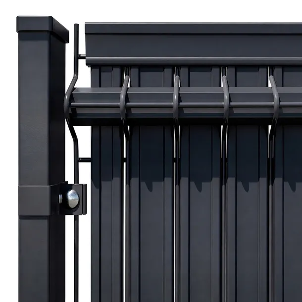 OSŁONA 153 cm NA PANELE OGRODZENIOWE 3D 44 mm 50 szt BETAFENCE Screeno Line