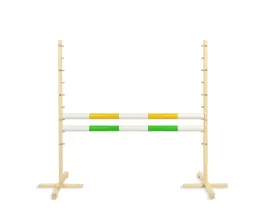 przeszkoda-skokowa-do-hobby-horse-120cm-dwie-belki-zolta-i-zielona