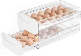 2-poziomowy-organizer-podajnik-na-jajka-do-lodowki-szuflady-organizer-bialy