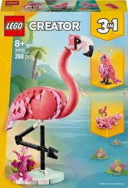 lego-creator-31170-dzikie-zwierzeta-rozowy-flaming-3w1-papuga-aksolotl