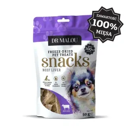 dr-malou-przysmak-liofilizowana-100percent-wolowa-watroba-pies-50g