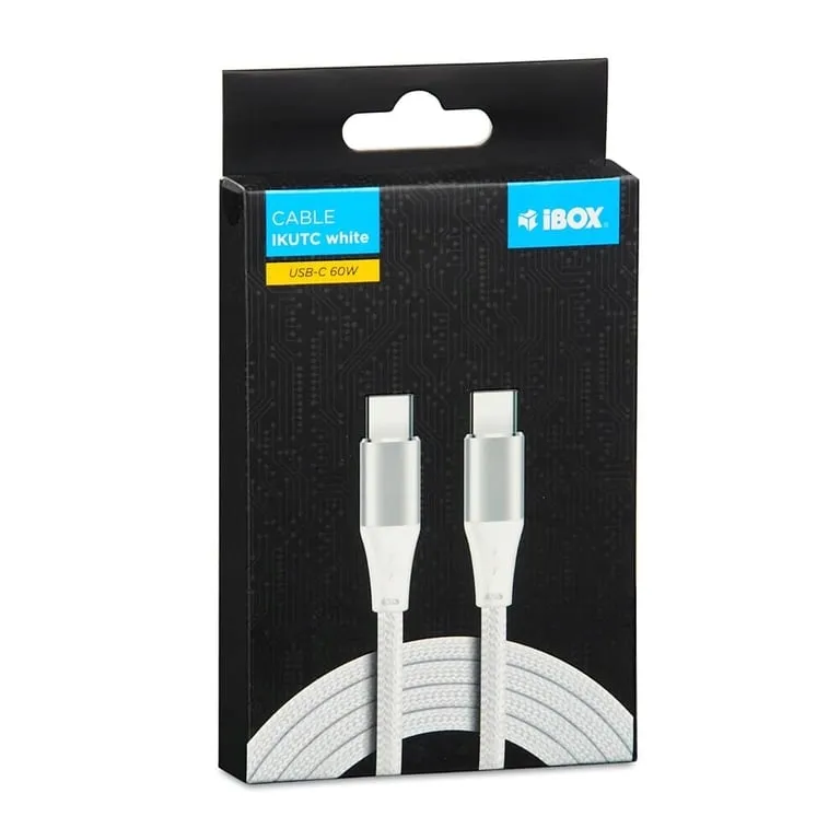 ibox-ikutc2w-kabel-usb-usb-2-0-2-m-usb-c-bialy