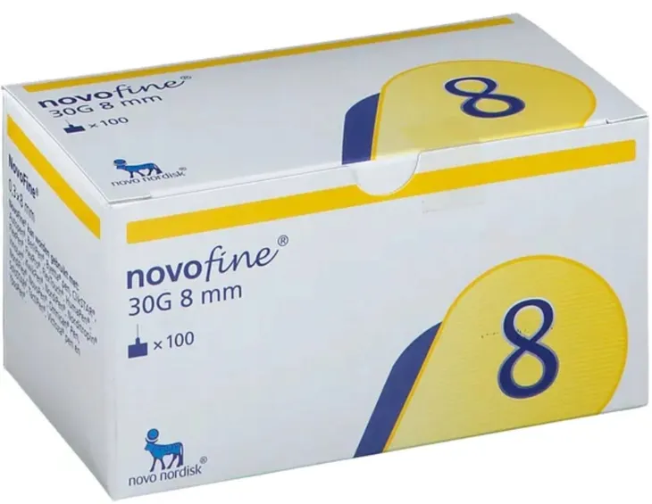 Novofine 8 Igły do Penów Insulinowych Pena 30G 0,3 x 8mm 100 sztuk