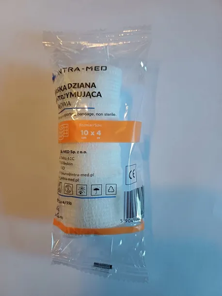 Bandaż Opaska Dziana Podtrzymująca 10cm x 4m 1 sztuka