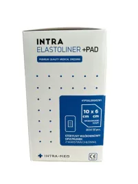 sterylny-wlokninowy-opatrunek-chlonny-elastoliner-pad-10cm-x-6cm-50-sztuk
