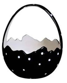 koszyk-ceramiczny-czarny-w-biale-kropki-maly