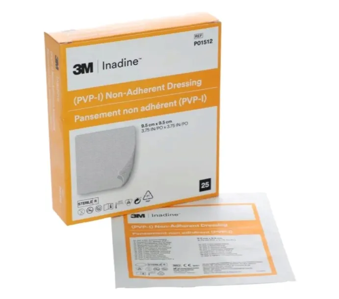 Opatrunek 3M jałowy Inadine 9,5cm x 9,5cm 25 sztuk