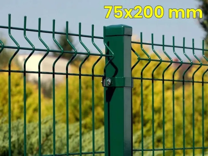 PANELE ogrodzeniowe 3D 4mm 75x200mm ANTRACYT 1,73m